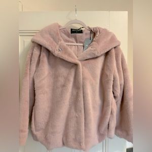 NWT Pink fuzzy jacket